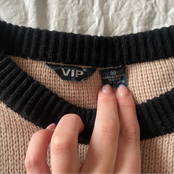 Vintage 80s 90s Dad Grandpa Oversized Colorful Cozy Stripe Funky Sweater - Picture 9 of 16